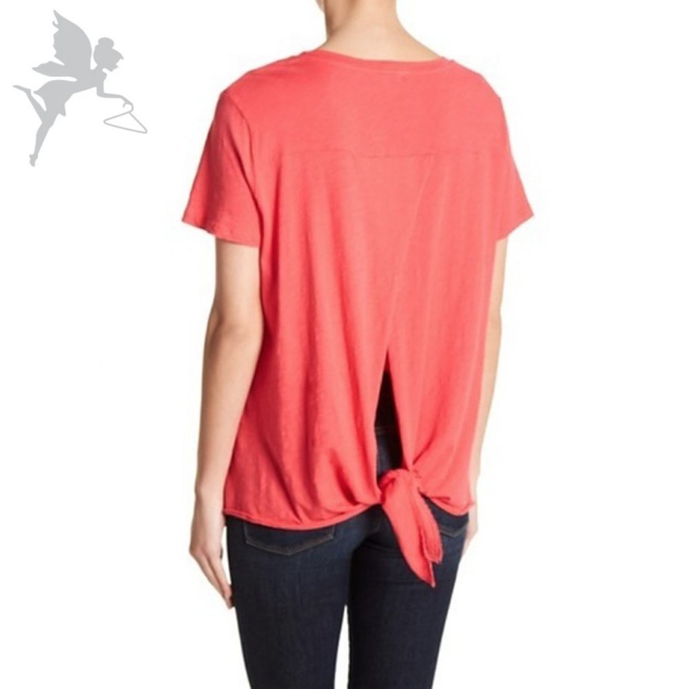 SUNDRY Tie Back Tee